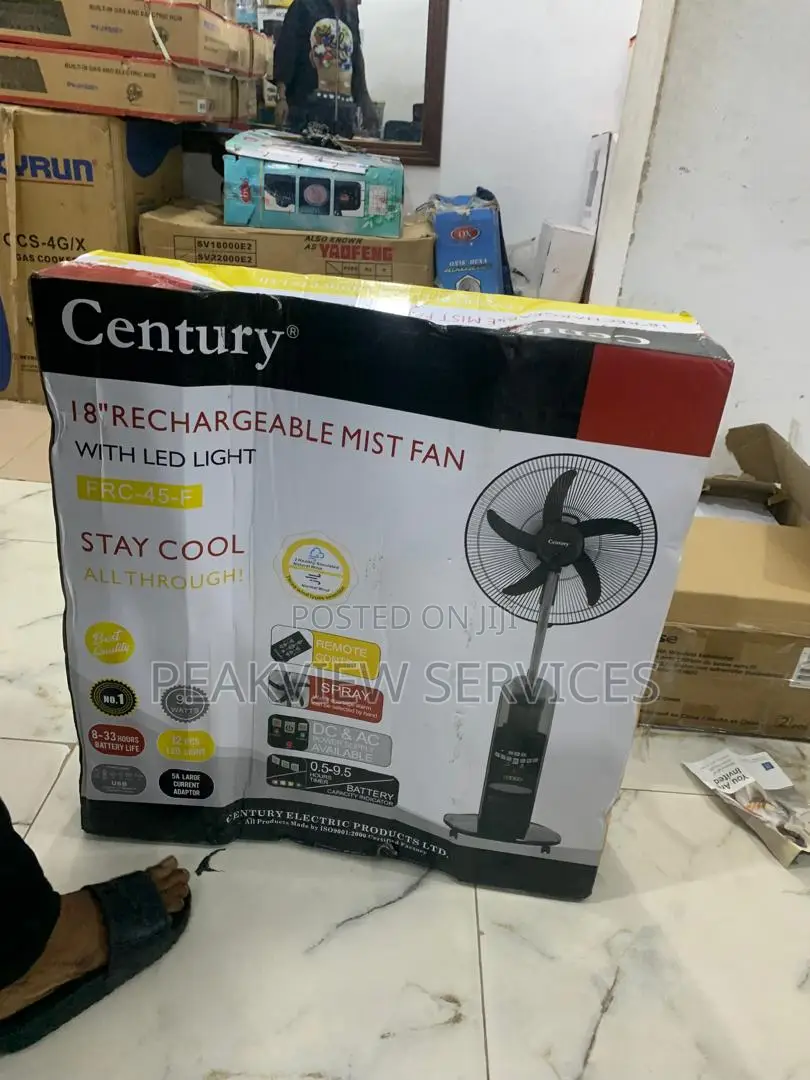 2in1 Comfort - Mist + Fan With Century Rechargeable Model