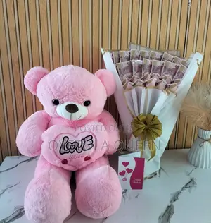 Teddybear(80cm)Money Bouquet and Card