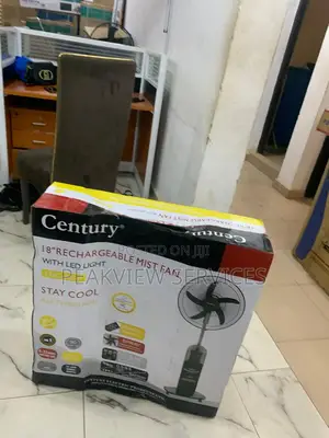 Century 18' Rechargeable Mist Fan - Summer's Best Friend