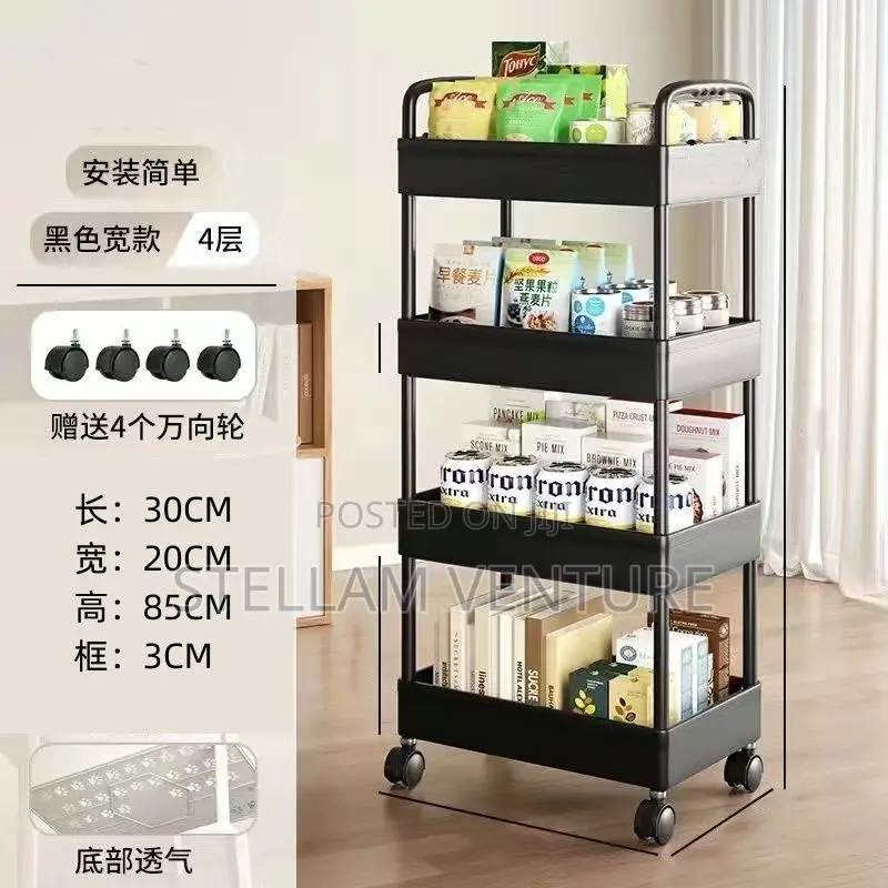 5 Layers Storage Trolley With Wheels