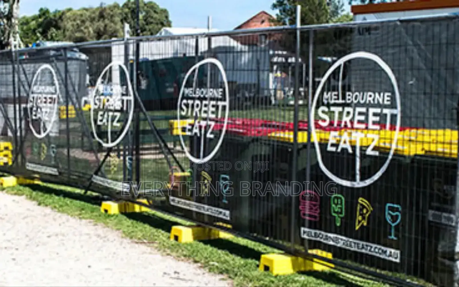 96sqft Street Pole Event Mesh Banner Printing Lagos Delivery