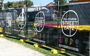 Custom Printed Mesh for Street Pole