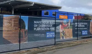 Mesh Printing for Storefront Advertisement
