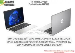 New Laptop HP 240 8GB Intel Core i5 SSD 512GB