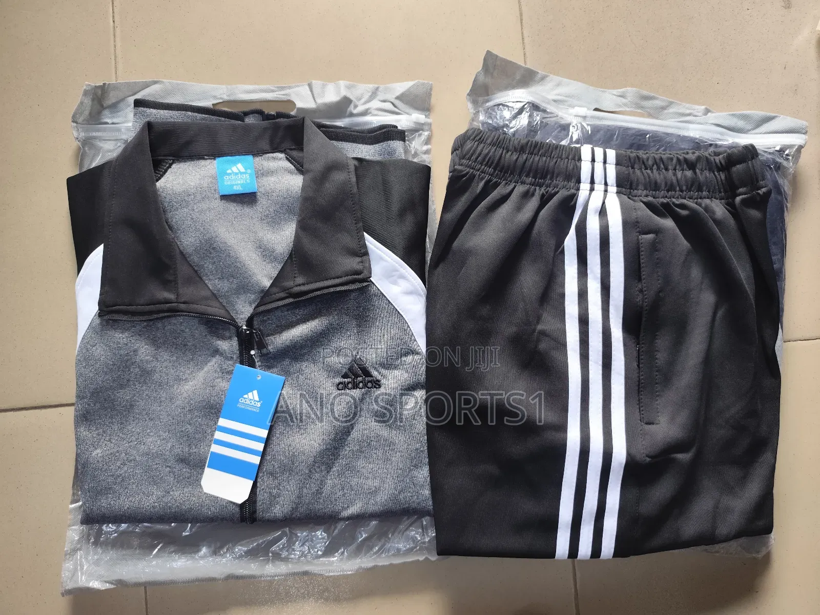 Grey Adidas Wool Tracksuit