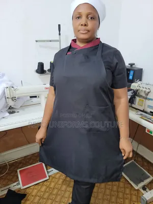 Full Apron ( White, Black, Wine, Black Mixed With Wine)