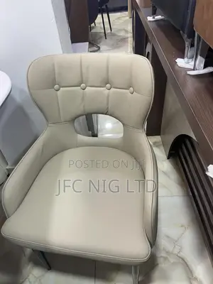 Strong Leather Dining Chair;Beige,Brown and Black Colour