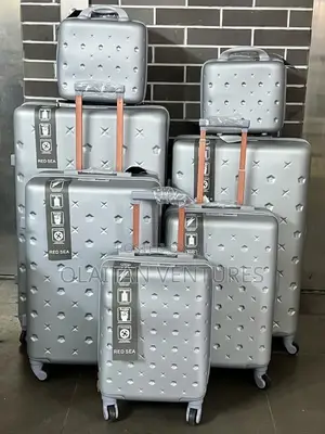 Set of 7 Rubber Luggage Boxes