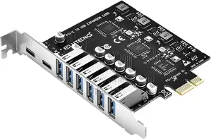 Pcie to Usb 3.0 Card 7 Ports