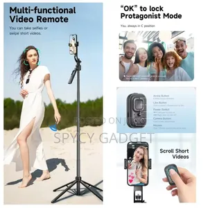 Ai Auto Face Track Selfie Stick Quadrapod Gimbal Stabilizer