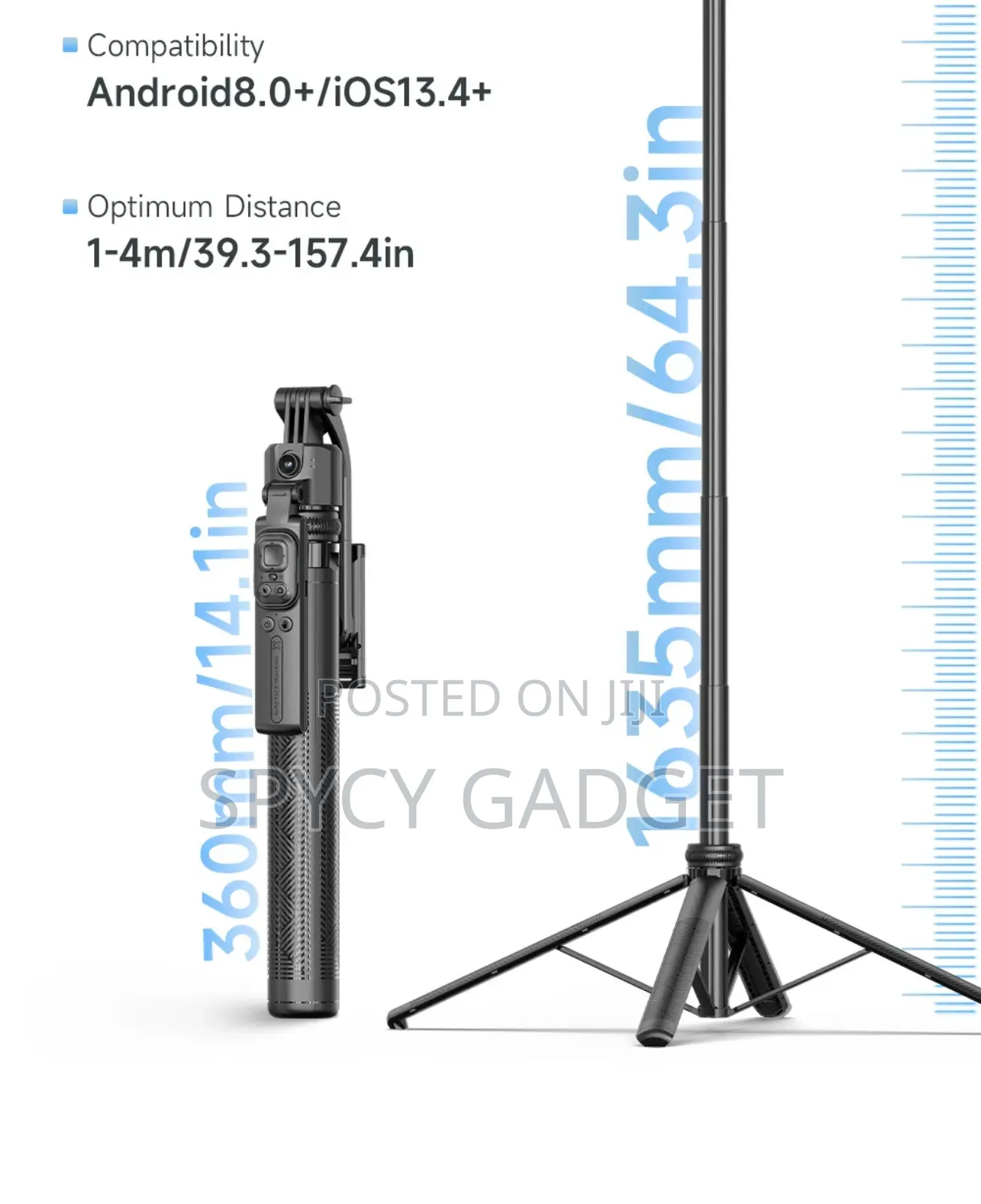 Ai Auto Face Track Selfie Stick Quadrapod Gimbal Stabilizer