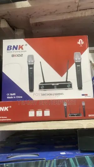 BNK Wireless Microphone Bk-102 With Two Microphones