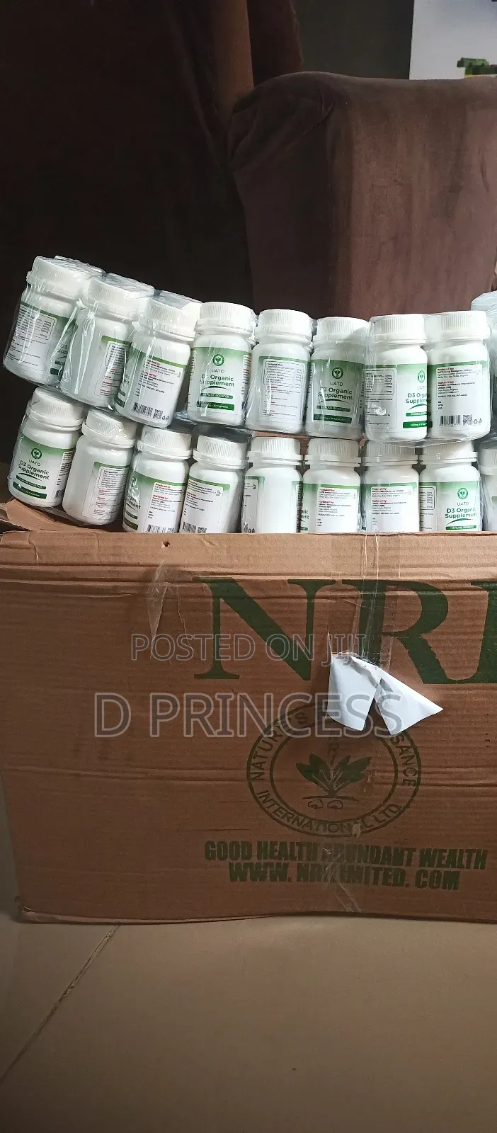 Nri Uatd D3 Organic, 20 Bottles
