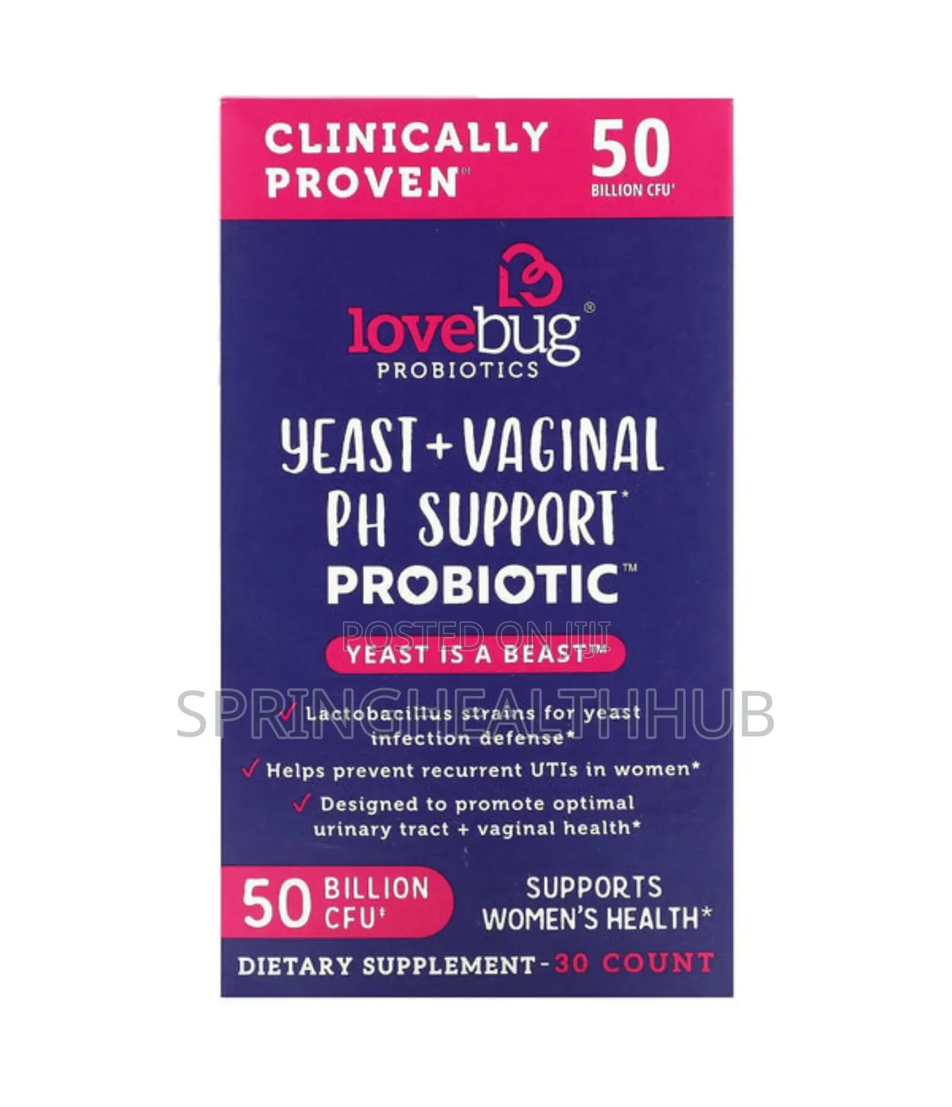 Lovebug Yeast + Vaginal | Multi Strain 50 Billion Cfu