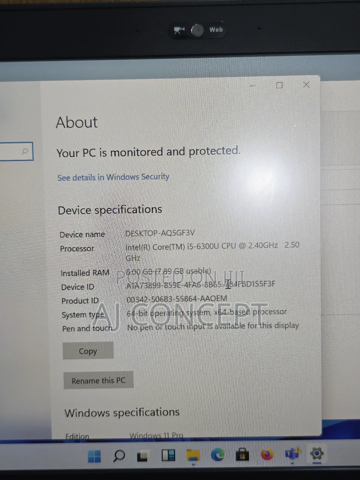 Laptop Dell Latitude E7470 8GB Intel Core i5 SSD 256GB