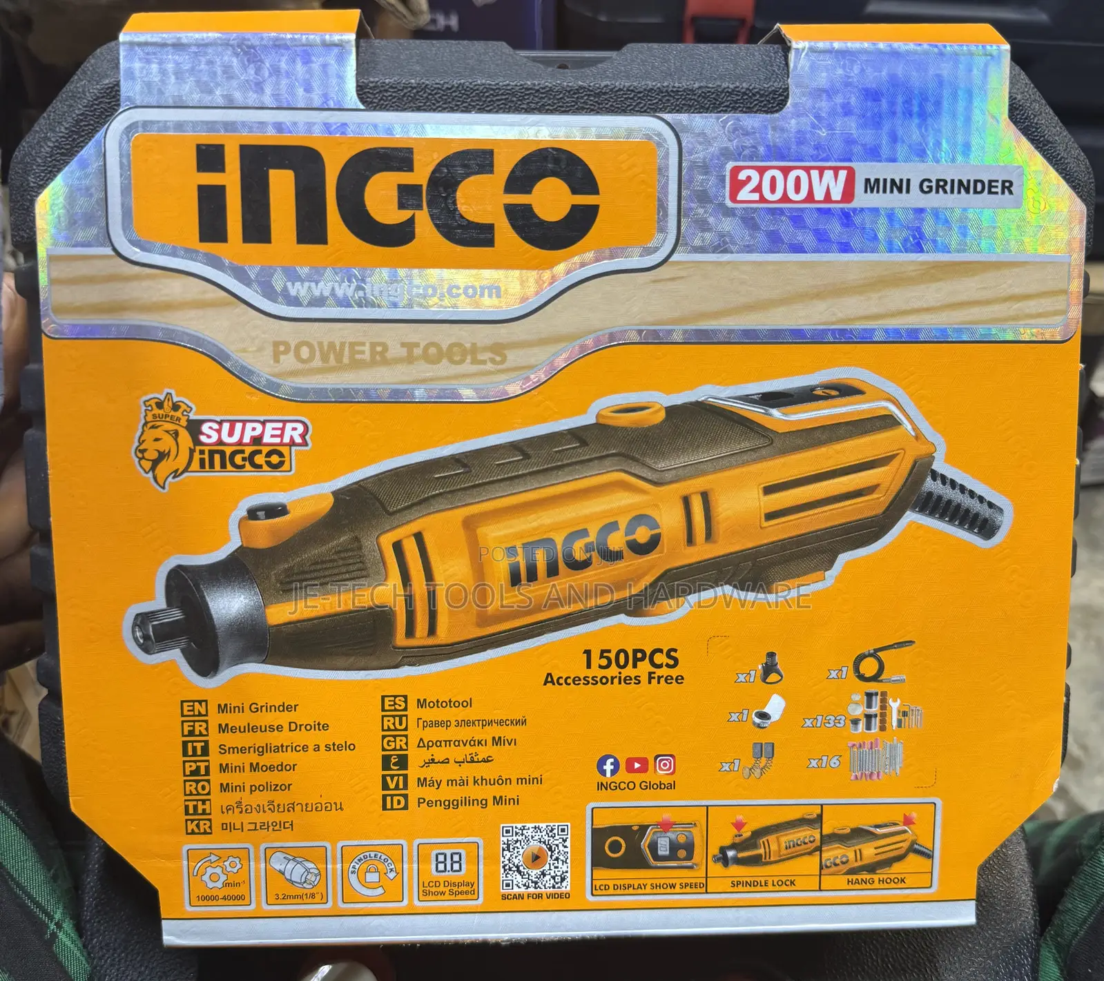 Ingco 200w Die Grinder Mg2008