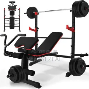 6 in 1 Adjustable Weight Bench and 50kg Dumbbells Set