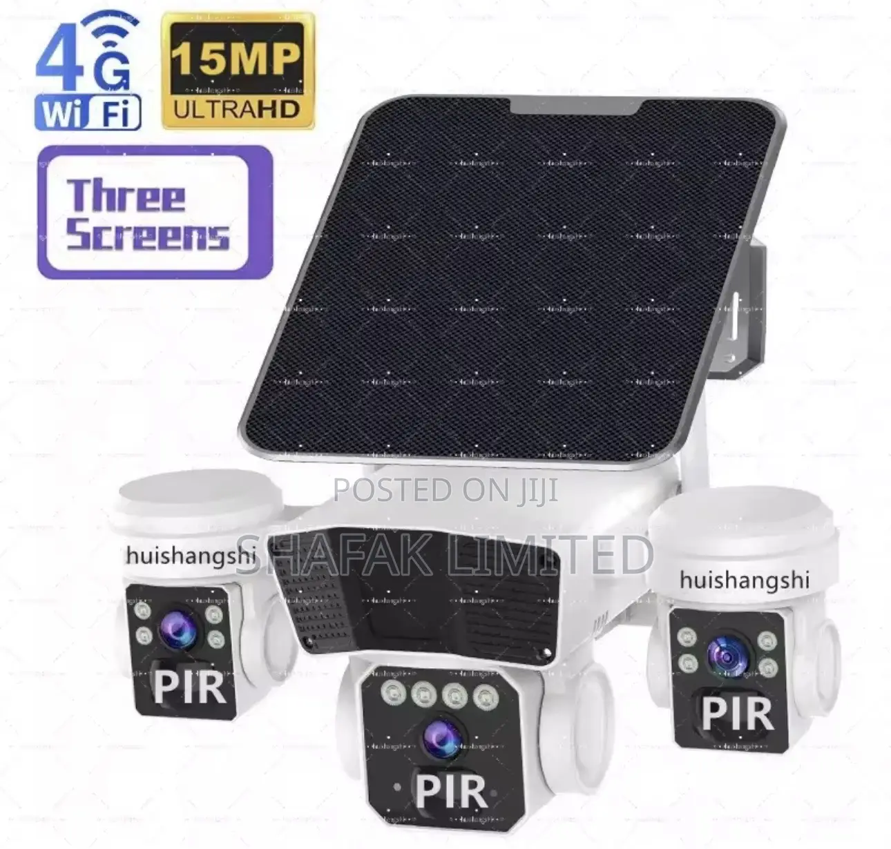 Real 3-in-1-Solar PTZ Surveillance Camera