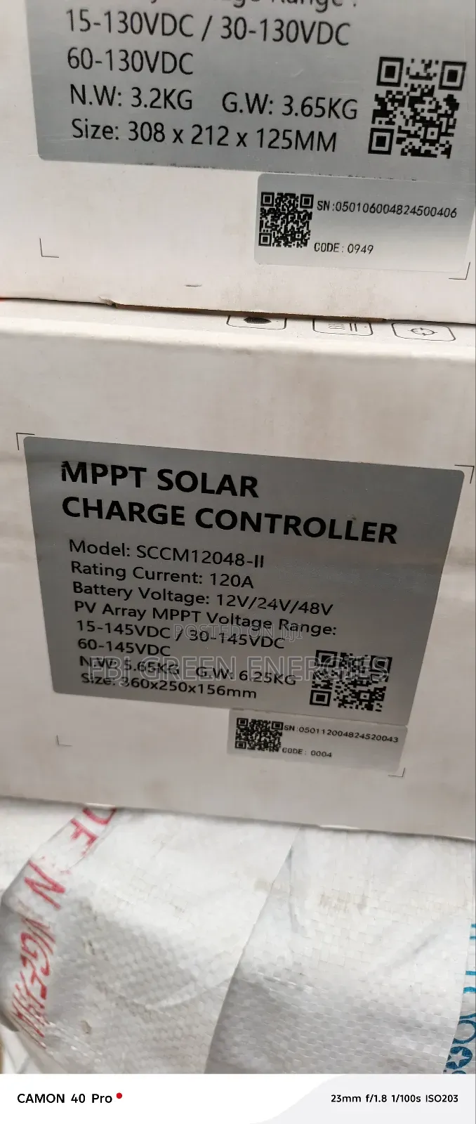 120a Felicity Mppt Charge Controller