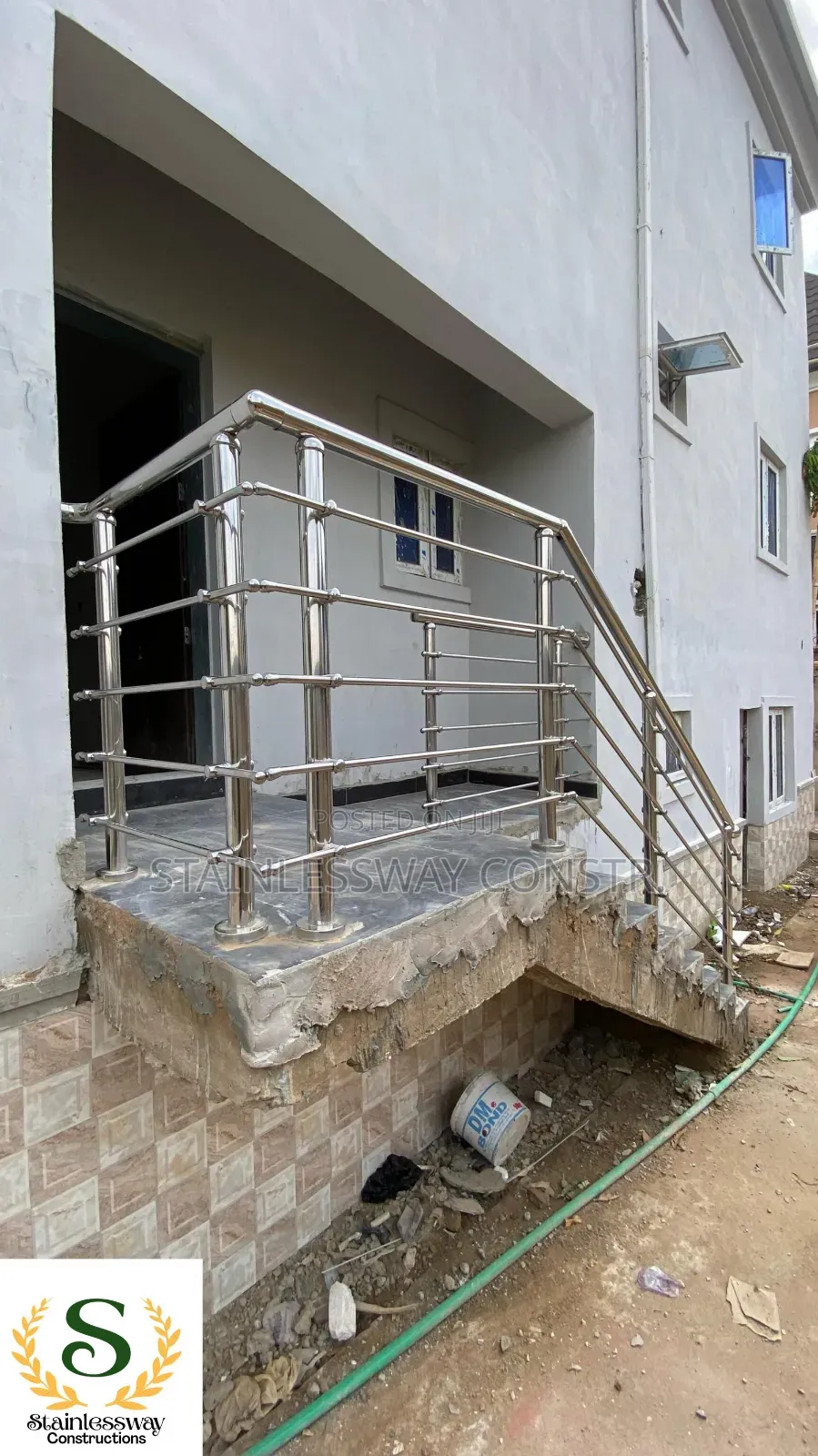 Stainless 304 Back Yard Entrance Railing
