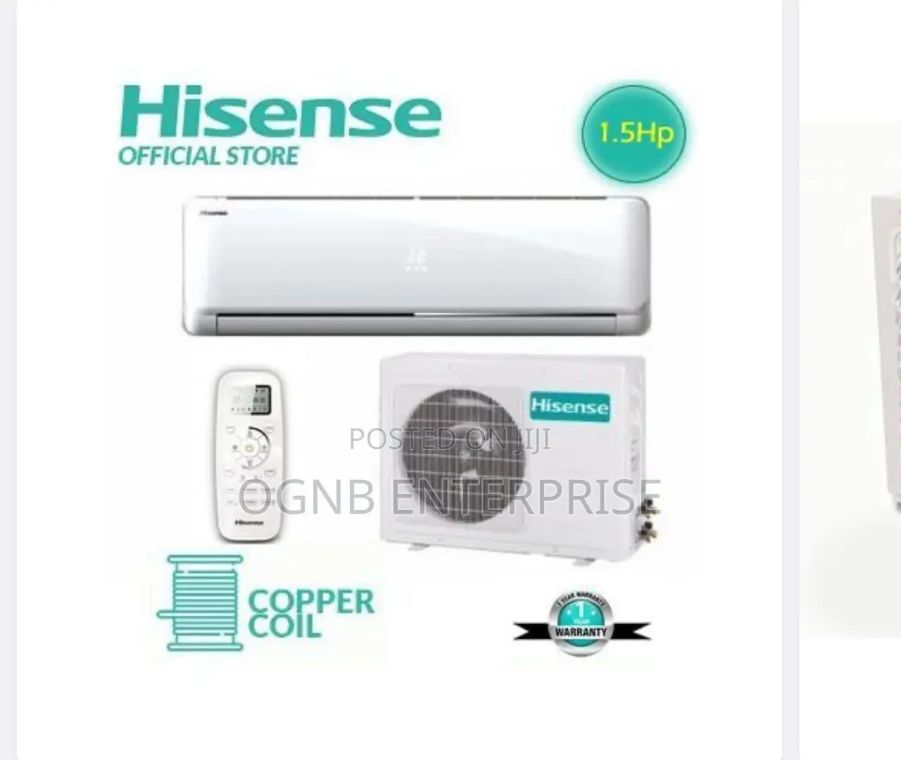 1.5hp Hisense Inverter AC Split Unit