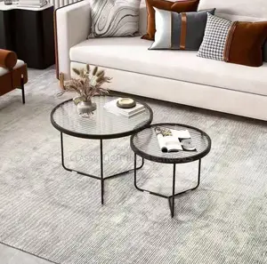 Transparent Round Coffee Tables Center Simple Table