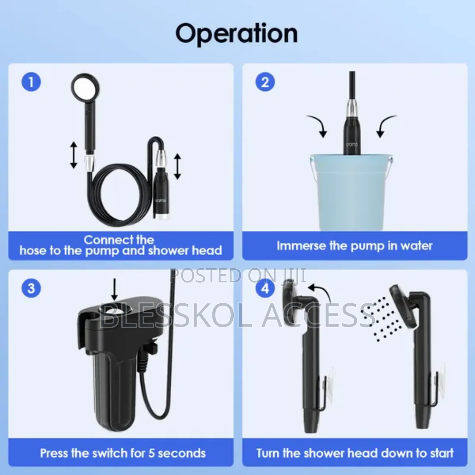 Oraimo Aquaflex Portable Shower 60min Usage