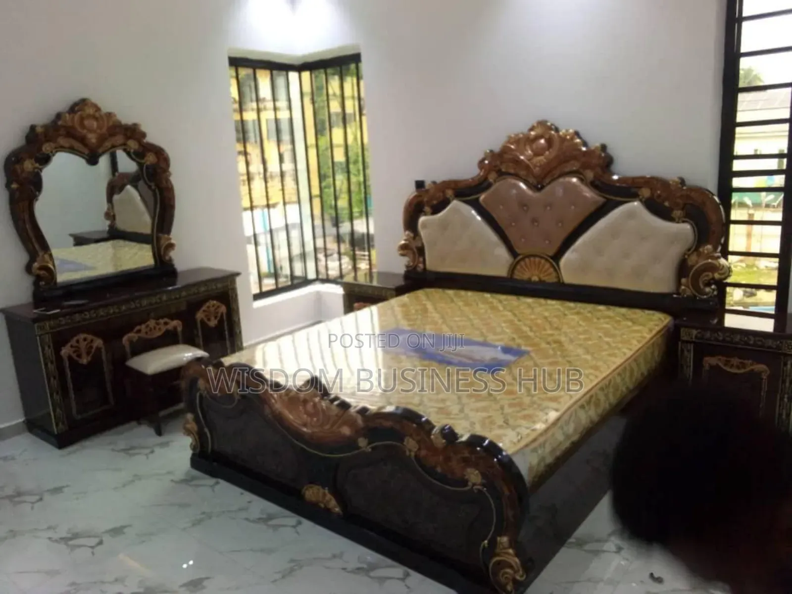 Imported Bedframe With Dressing Mirror