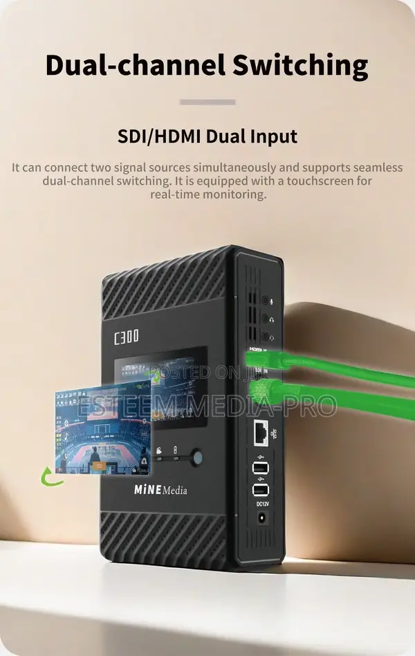 C300 Mine Media 5g Multiple Sims Networks Bonding Encoder