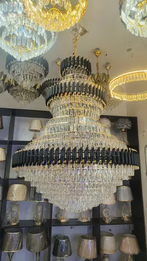 Modern Crystal Chandelier Simple Lustre Ceiling Lamp