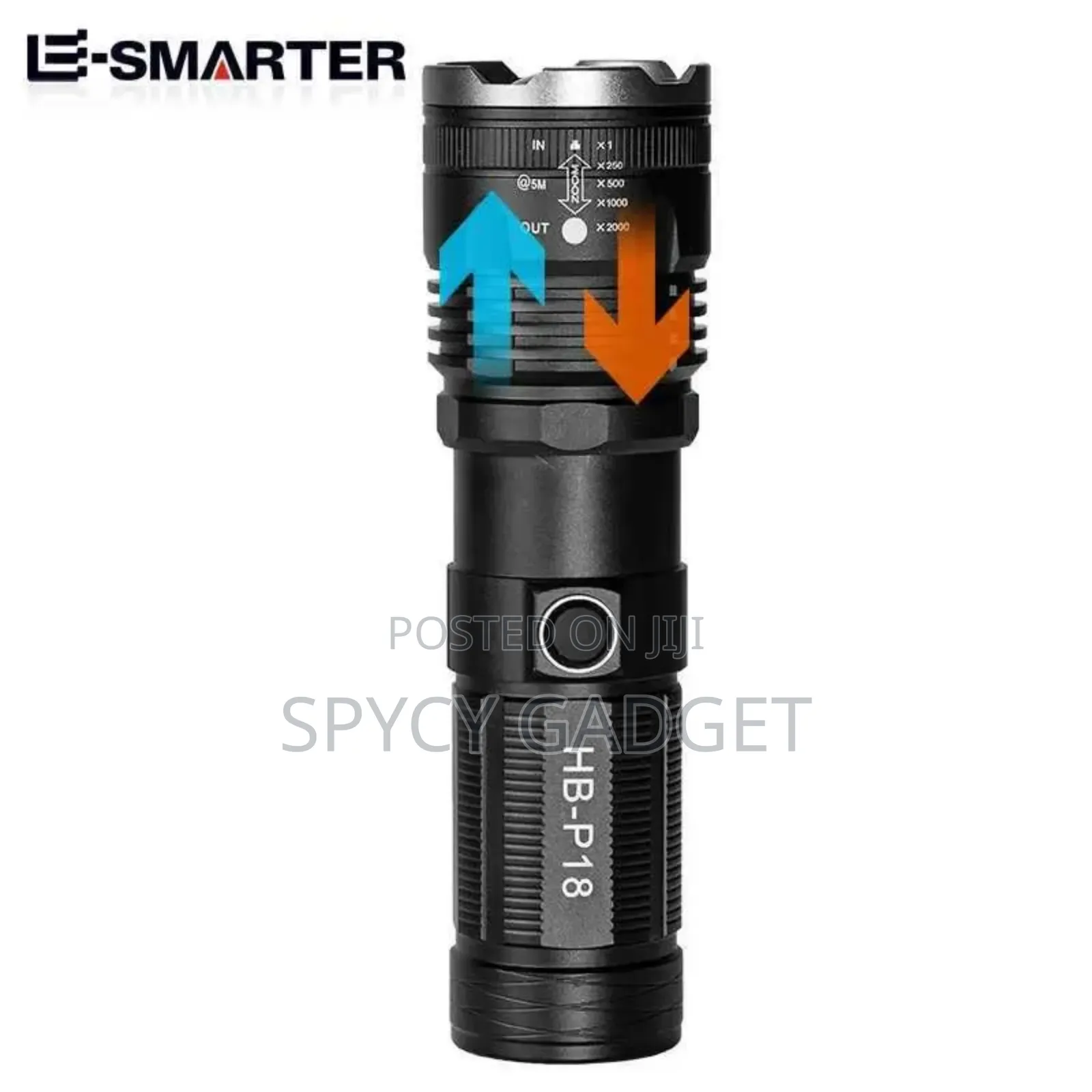 High Power Laser Flashlight Telescopic Zoom for Camping