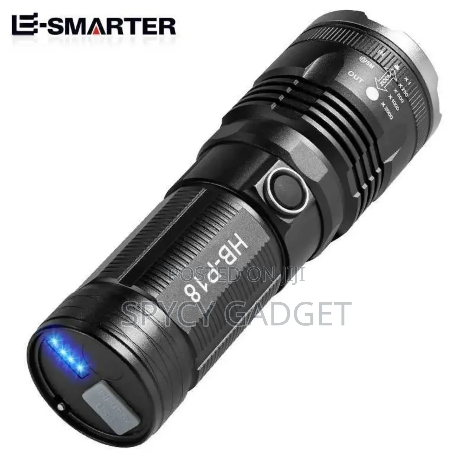 High Power Laser Flashlight Telescopic Zoom for Camping