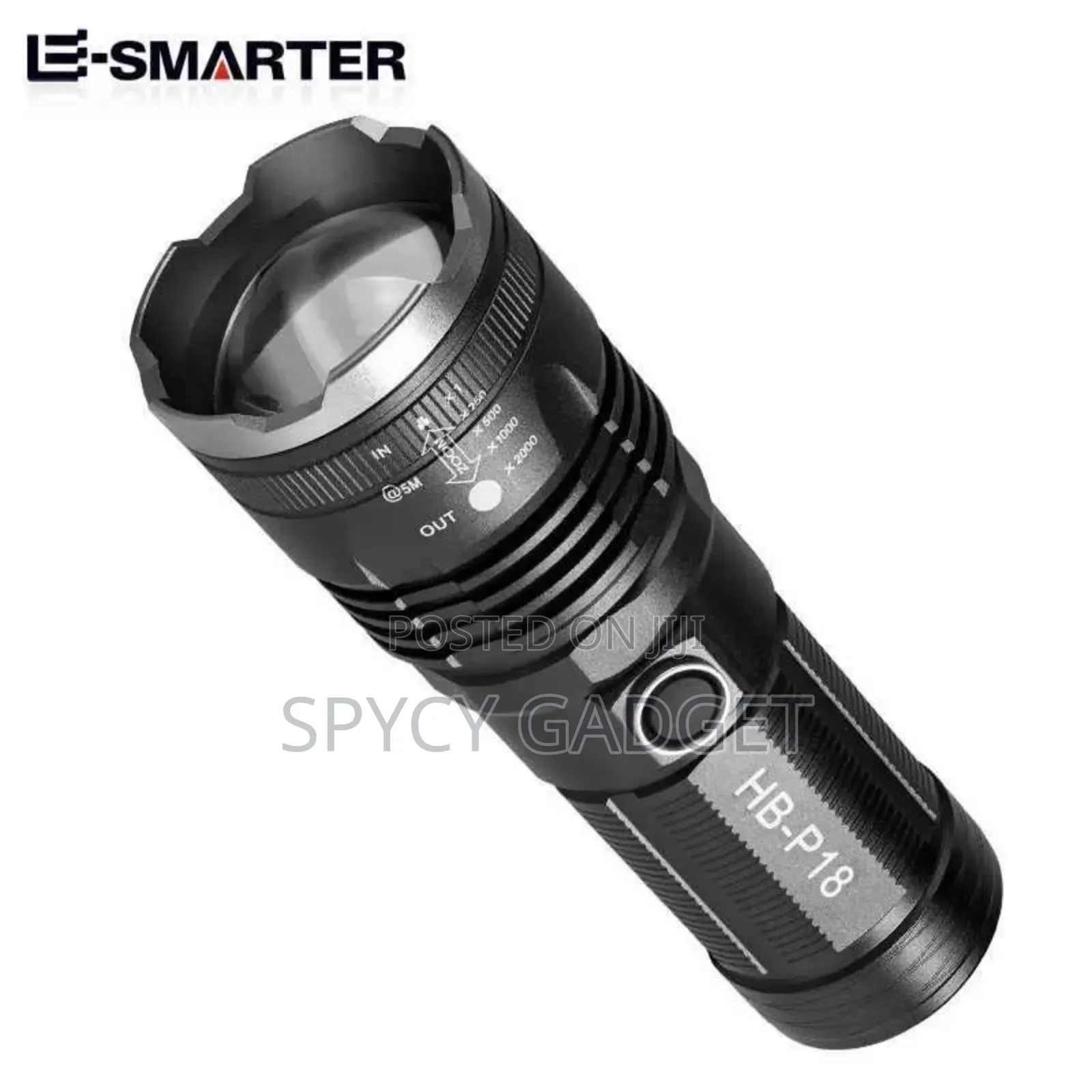 High Power Laser Flashlight Telescopic Zoom for Camping