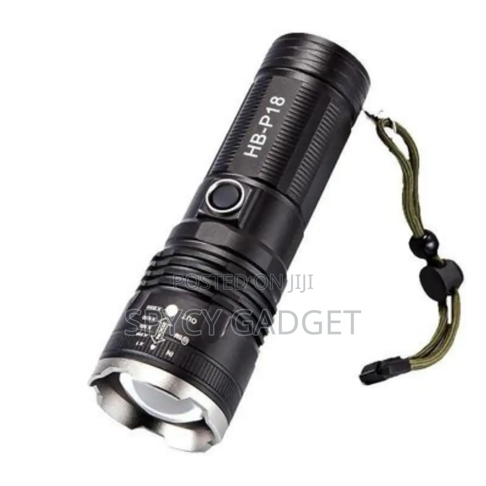 High Power Laser Flashlight Telescopic Zoom for Camping