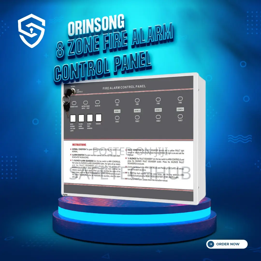 Orinsong Conventional Fire Alarm 4 Zone Control Panel