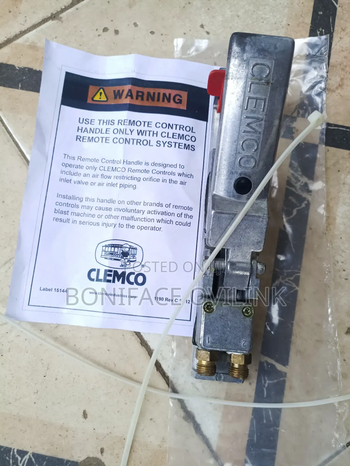Sand Blasting Deadman Handle Clemco