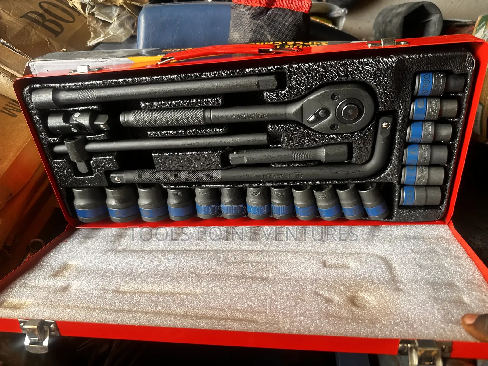 24pcs 1/2” Dr Socket Wrench Set