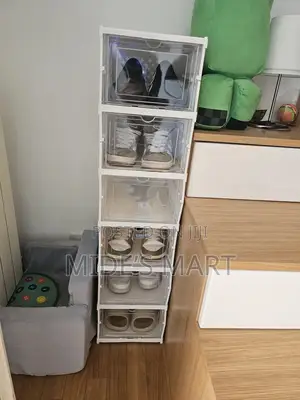 6 Layers Collapsible Shoe Box Rack