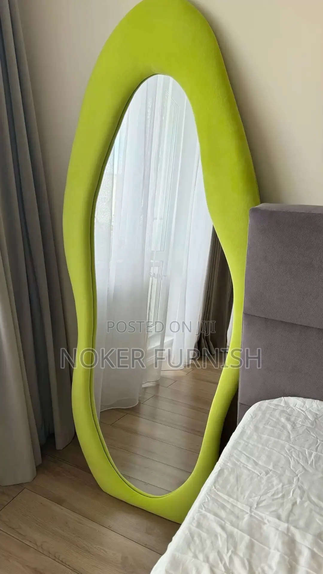 Wavy Full Length Wall Mirror