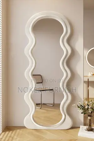 Wavy Full Length Wall Mirror