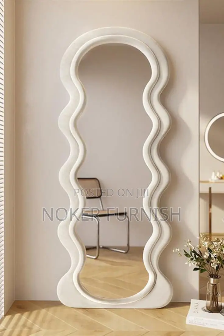 Wavy Full Length Wall Mirror