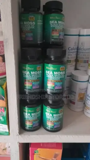 Sea Moss Black Seed Oil Ashwa Gandha Ginger