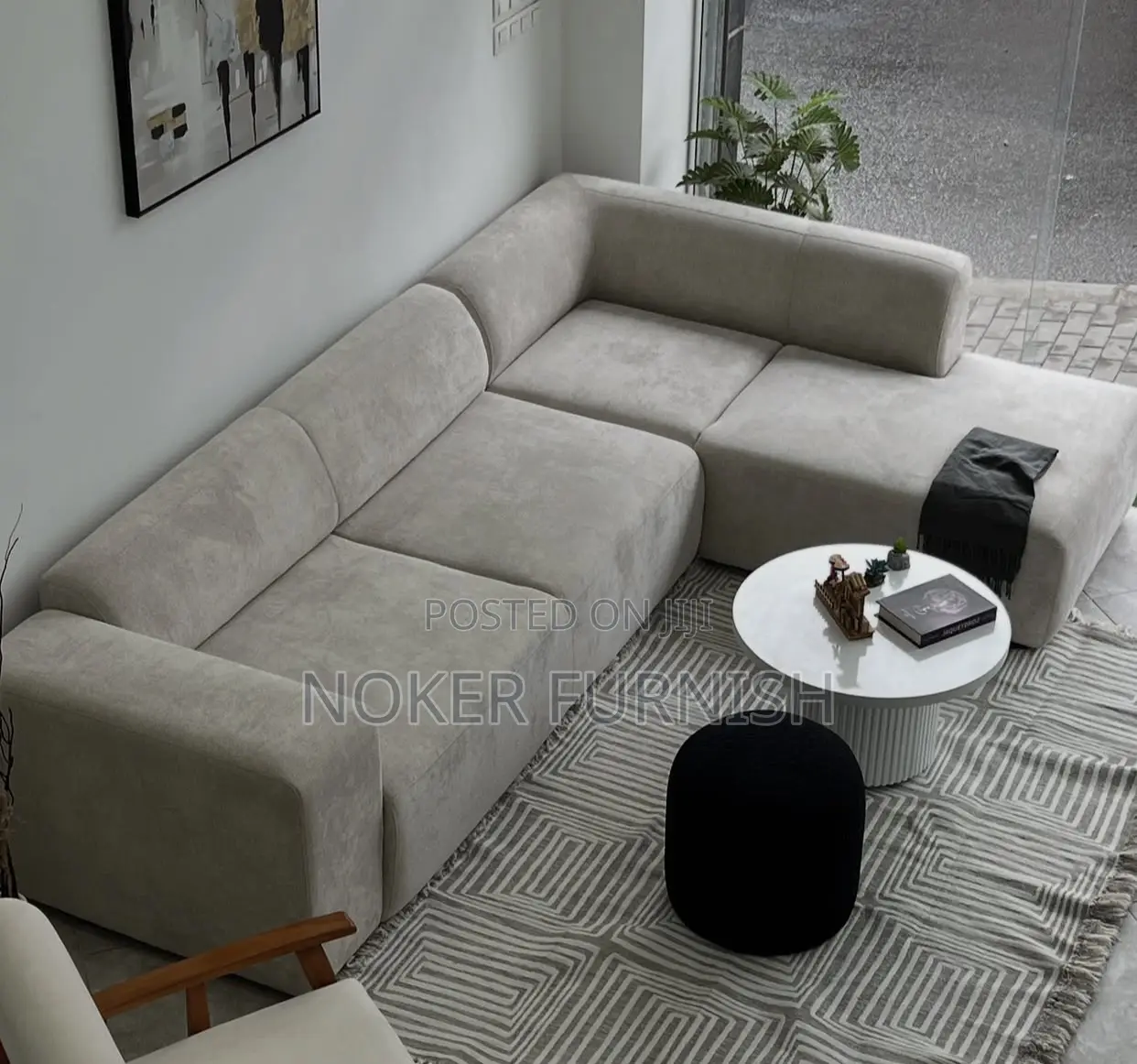 L Shaped Model Chair