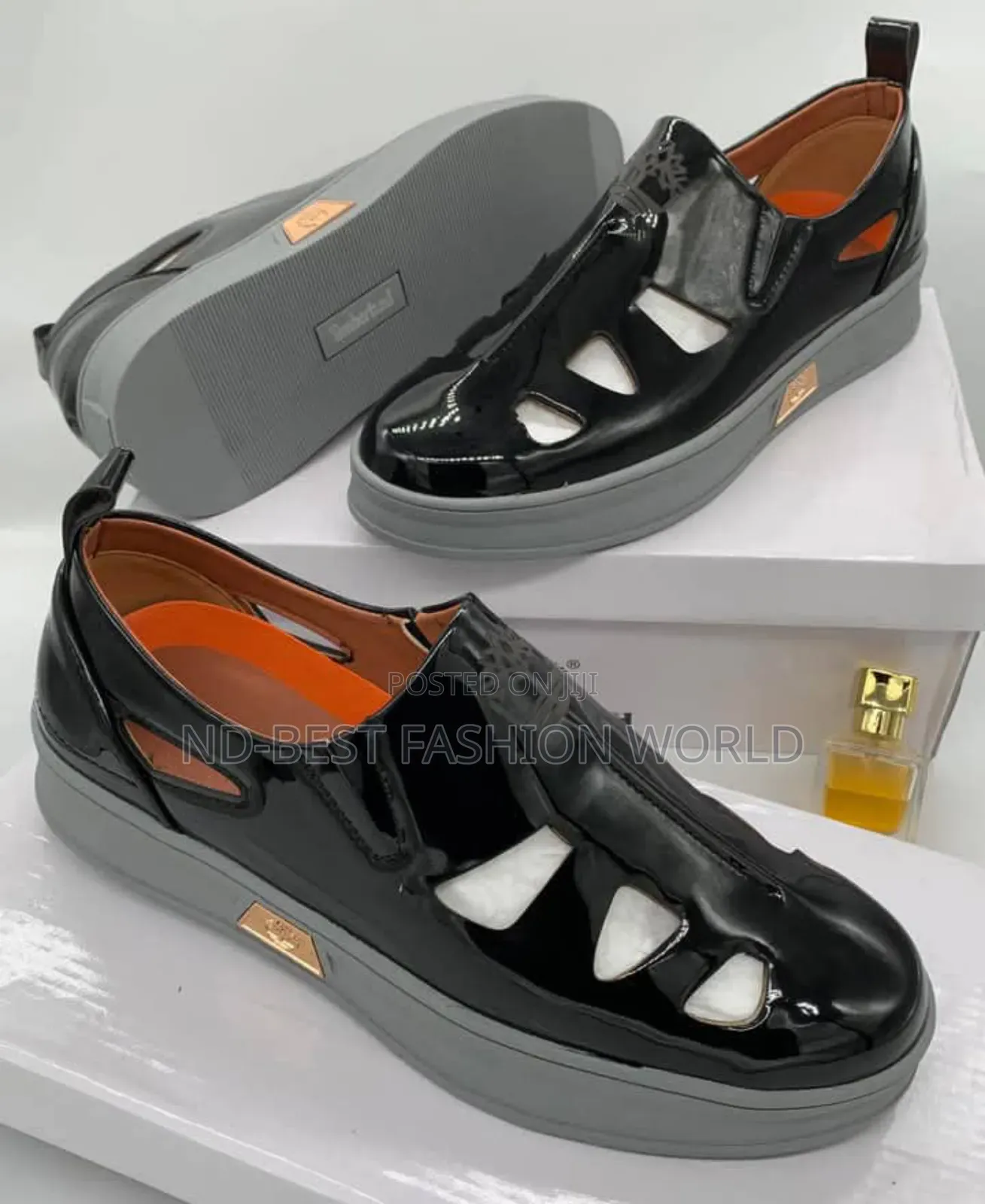 Black Leather Sandals
