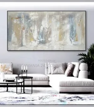 Abstract Canvas on a Black Frame