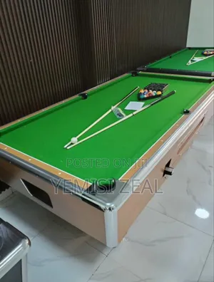 8ft Snooker Pool Marble Table With Coin Machine