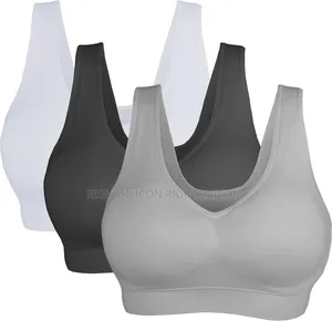 Usa Sports Bras for Women,Padded Seamless Medium