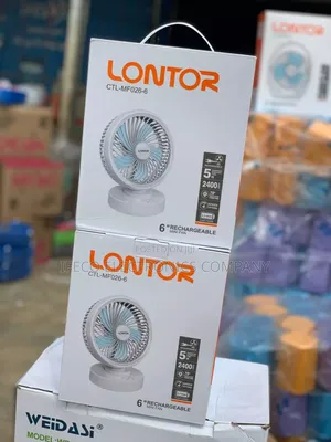 Lontor Table Rechargeable Fan