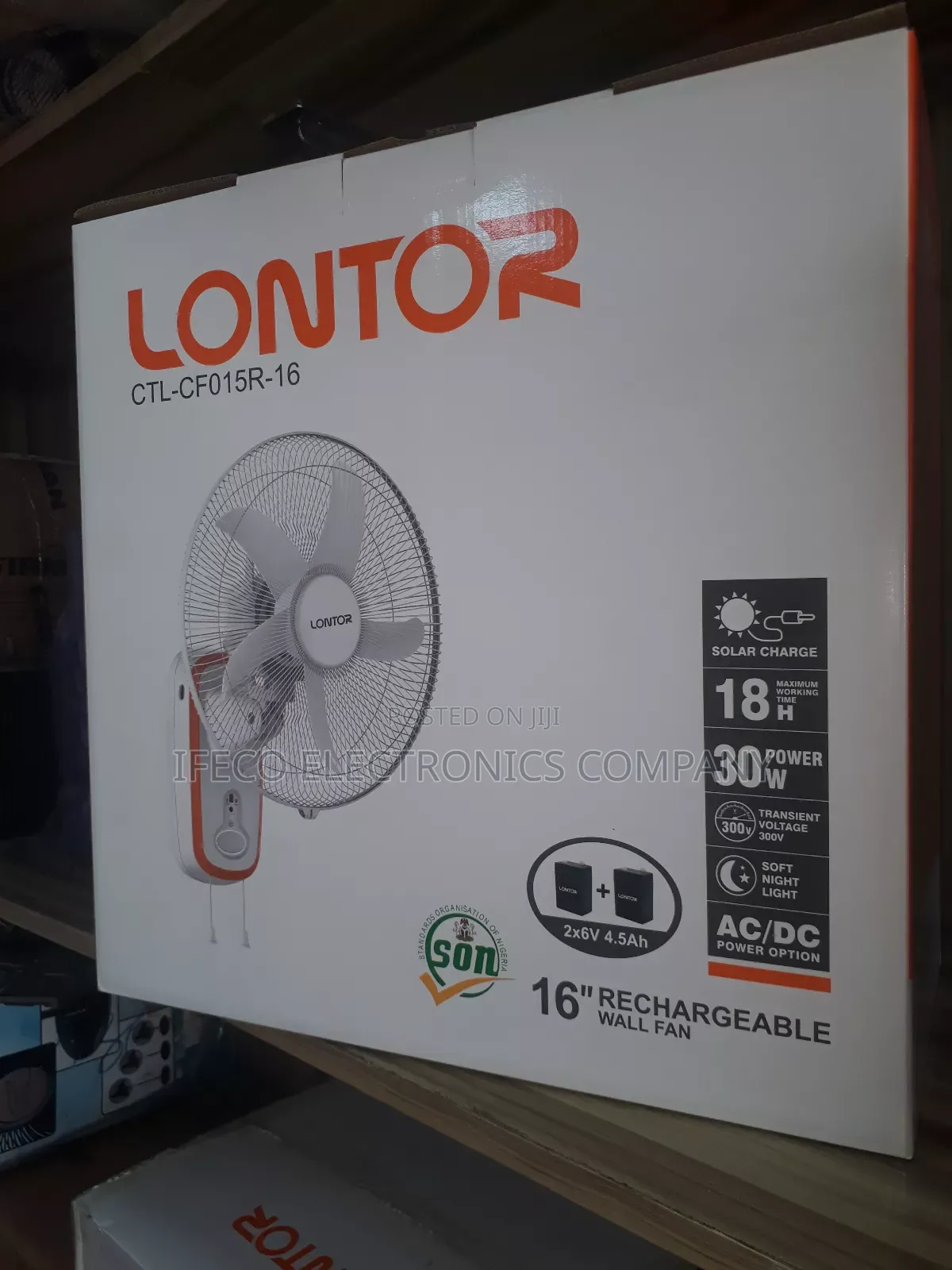 Wall Rechargeable Fan