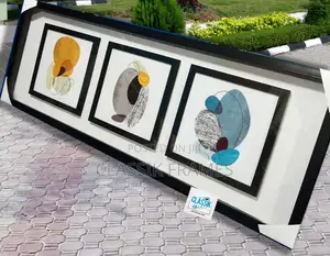 Hd Framed 3in1 Digi Abstract Painting Wall Art